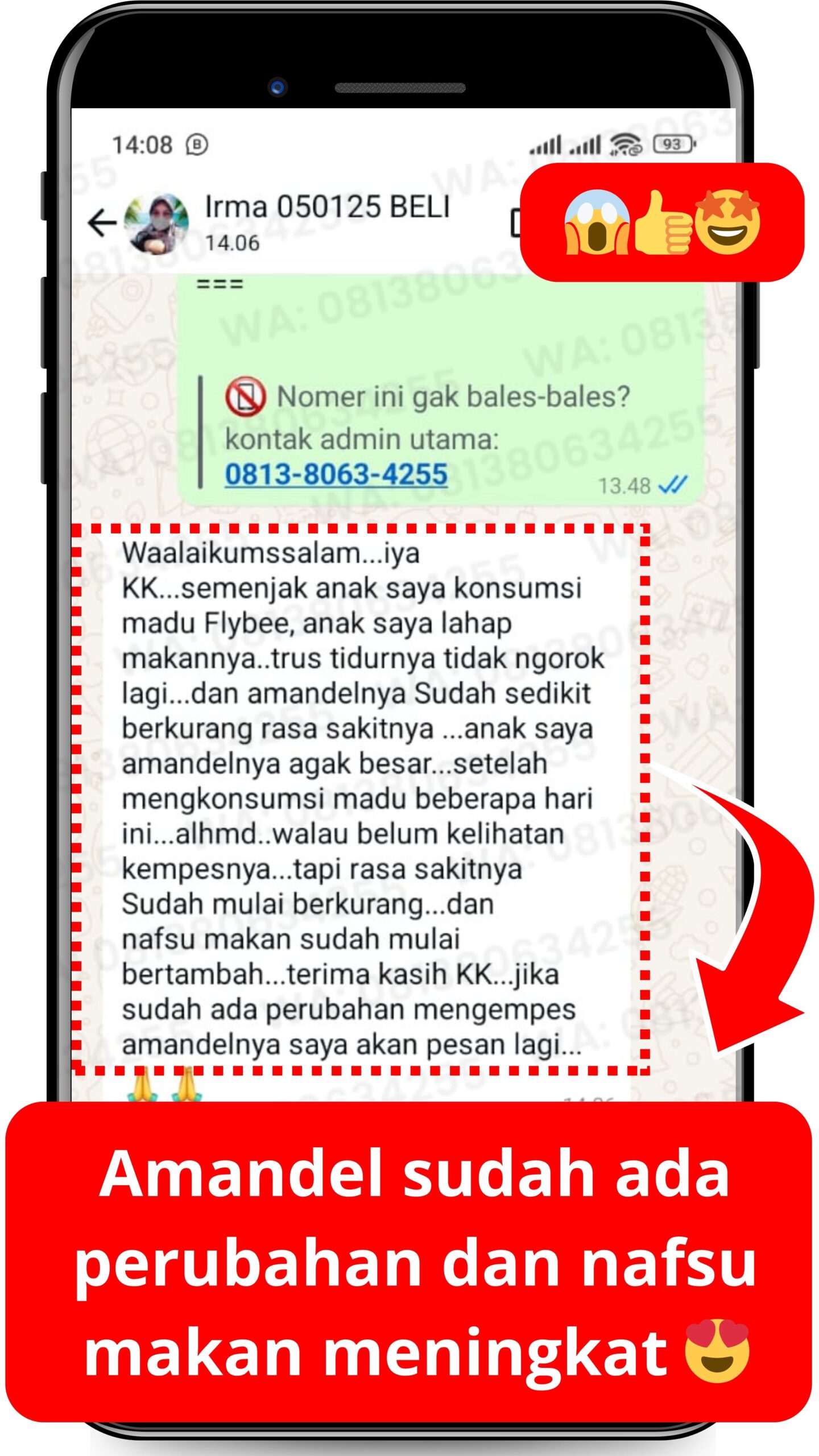 Testimoni FLYBEE nafsu makan
